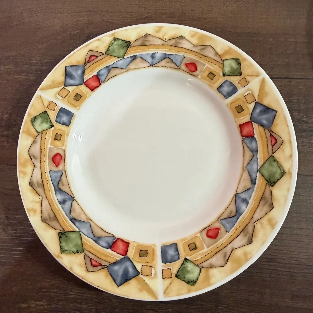 4 Sakura Bella Saucer VTG Majesticware Paula Zanger 6.5